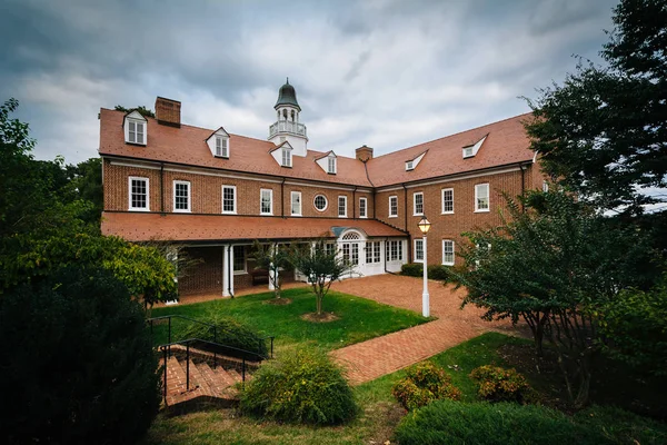 Gebouw in Salem College, in Winston-Salem, North Carolina. — Stockfoto