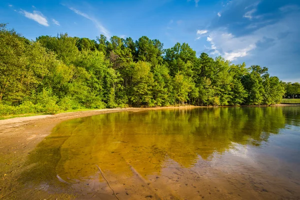 The shore of Lake Norman, at Ramsey Creek Park, Cornelius, North — Stock Photo, Image