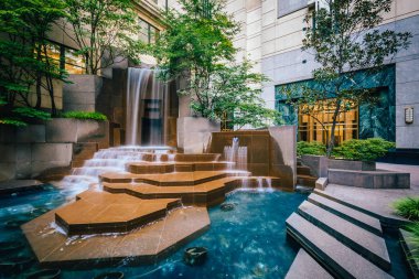 Şehir dışına Charlotte, Kuzey Caroli Thomas Polk Park'ta çeşmeler