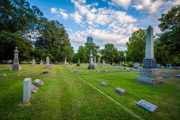 Elmwood Cemetery i Charlotte, North Carolina. — Stockfoto