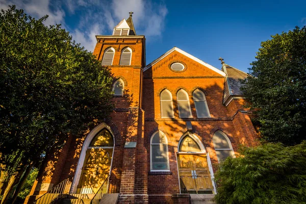 Antigua iglesia en Uptown Charlotte, Carolina del Norte . —  Fotos de Stock