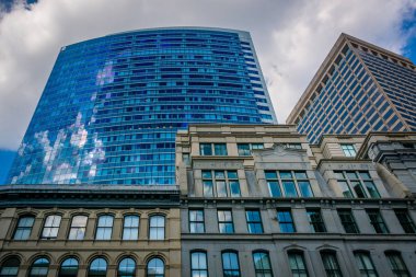 Boston, Massachusetts finansal bölge binaları.