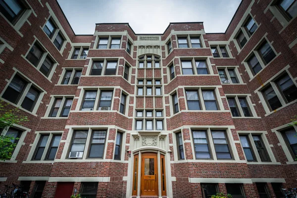 Edificio di mattoni alla Harvard Business School, a Boston, Massachusetts — Foto Stock