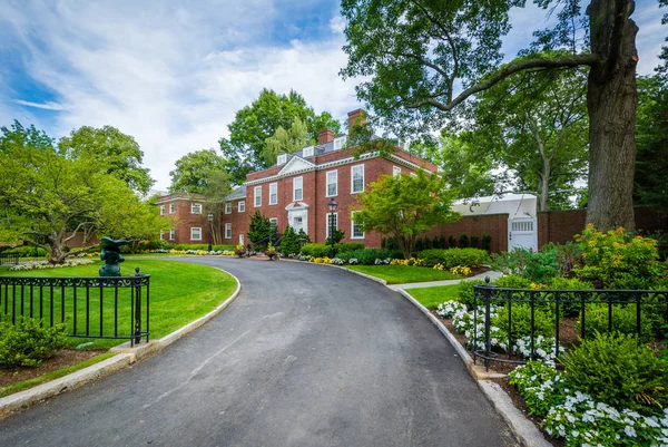 The Dean 's House, en Harvard Business School en Boston, Massachu — Foto de Stock