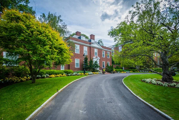 Rektorns hus, vid Harvard Business School i Boston, Massachu — Stockfoto