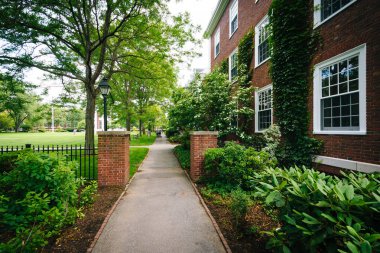 Geçit ve Hamilton Hall, Harvard Business School'dan Boston,