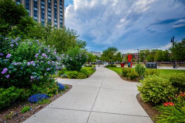 Bahçeleri ve binalarda, Boston Üniversitesi, Boston, Massachus