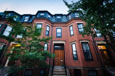 Beacon Hill, Boston, Massachusetts tarihi satır evler.