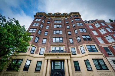 Back Bay, Boston, Massachusetts tarihi binalar.