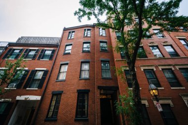 Beacon Hill, Boston, Massachusetts tarihi binalar.