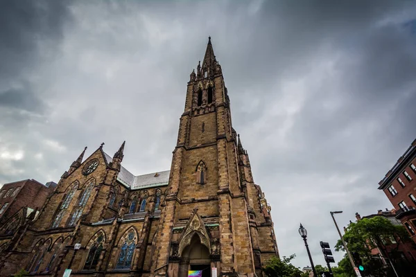 Kostel paktu, v Back Bay, Boston, Massachusetts. — Stock fotografie