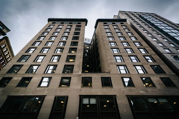 Edificios Highrise en Beacon Hill, Boston, Massachusetts . — Foto de Stock