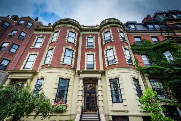 Edificios históricos en Back Bay, Boston, Massachusetts . — Foto de Stock