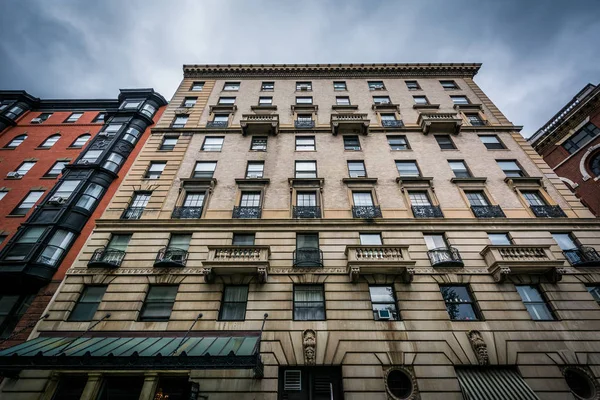 Historiska byggnader i Beacon Hill, Boston, Massachusetts. — Stockfoto