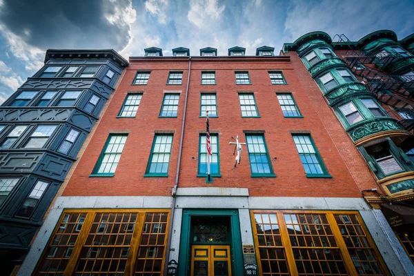 Historic buildings in the North End of Boston, Massachusetts. — Stock Photo, Image