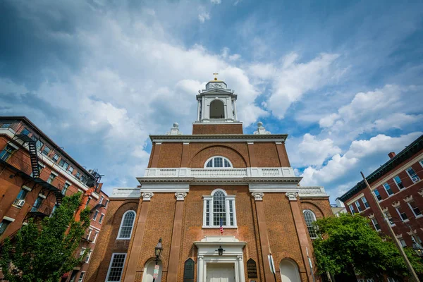 St. Stephens katolska kyrkan, i norra änden av Boston, Massa — Stockfoto