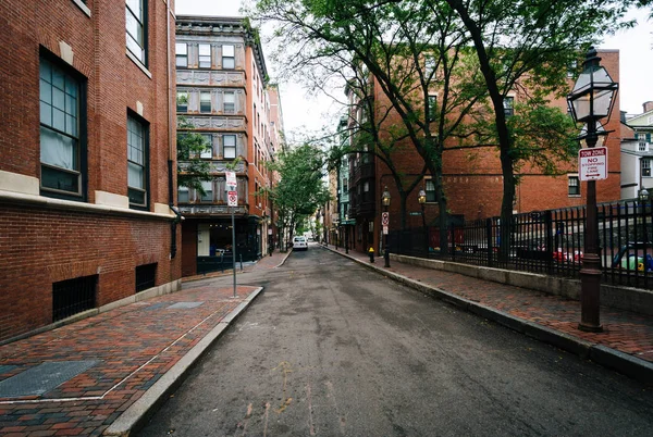Straße in Beacon Hill, Boston, massachusetts. — Stockfoto