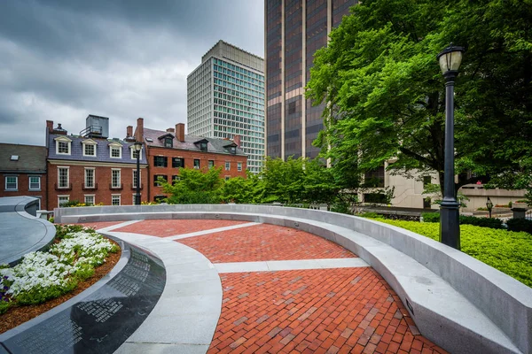 El Massachusetts Law Enforcement Memorial, en Beacon Hill, Bost —  Fotos de Stock