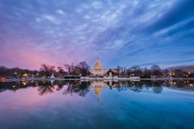 Günbatımı, Washington, Dc, ABD Capitol.