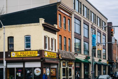 Caddesindeki ışık, Federal Hill, Baltimore, Maryla