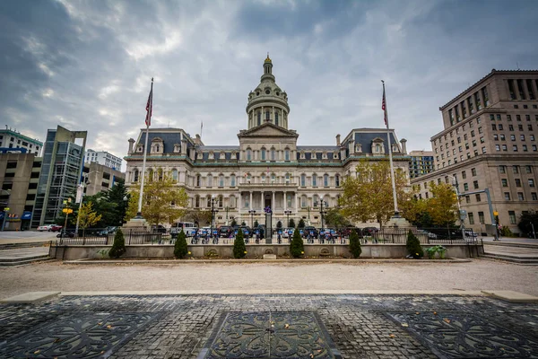 City Hall, in downtown Baltimore, Maryland. — Stock Photo, Image