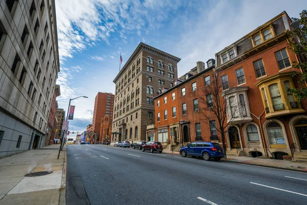 Franklin Street, en Mount Vernon, Baltimore, Maryland . —  Fotos de Stock