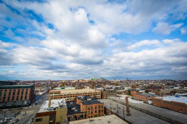 Limanın Doğu, Baltimore, Maryland'görünümünü.