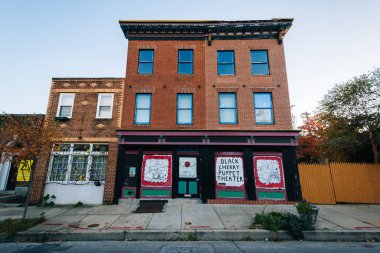 Baltimore, Maryland Hollin'ın Market yakınındaki binalar.