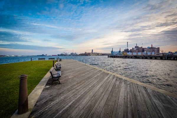 Pier in Fells Point, Baltimore, Maryland. — Stock Photo, Image