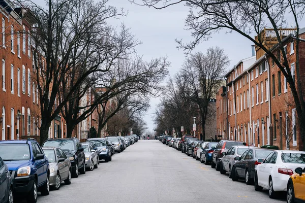 Calle en Federal Hill, Baltimore, Maryland . — Foto de Stock