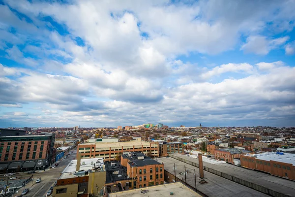 Udsigt over havnen øst, i Baltimore, Maryland . - Stock-foto