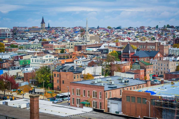 View of buildings in Fells Point, in Baltimore, Maryland. — Stock Photo, Image