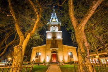 Annapolis, Maryland, gece, St. Anne'in bucak.