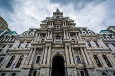 City Hall şehir merkezinde, Philadelphia, Pennsylvania.