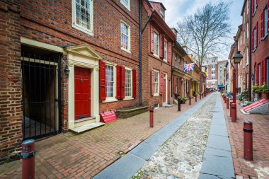 Elfreth'ın sokakta, Old City, Philadelphia, Pennsylvania.