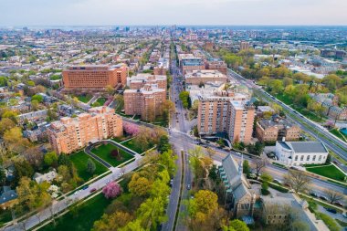Guilford ve Charles Village, Baltimore, Maryl havadan görünümü