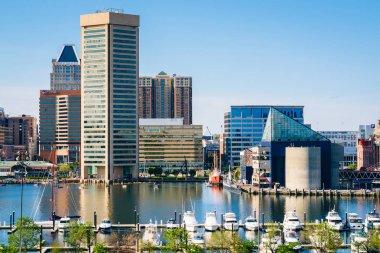 Inner Harbor Federal Hill Park Baltimore, Ma görünümünü