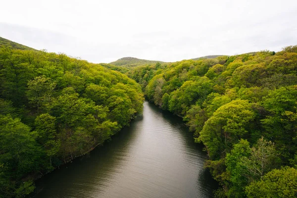 Vista de Popolopen Creek, en Bear Mountain State Park, Nueva York . — Foto de Stock