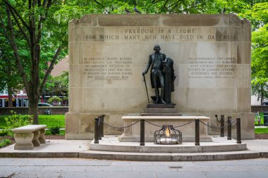 Anma töreninde Washington Square Park, Philadelphia, Pennsylvani
