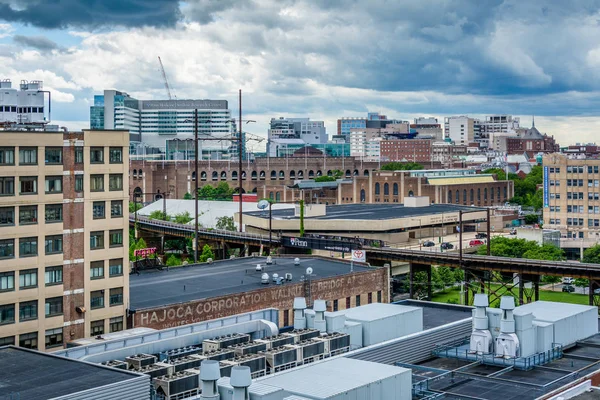 Egyetemi város, Philadelphia, Pennsylva épületek megtekintése — Stock Fotó