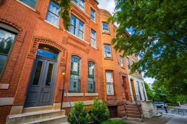 Bolton Hill, Baltimore, Maryland tarihi satır evler.