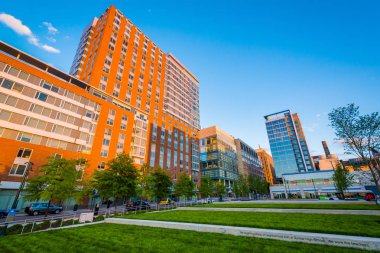 Modern binalar ve istekli Park, Baltimore, Maryland.