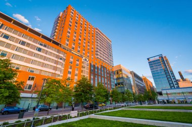 Modern binalar ve istekli Park, Baltimore, Maryland.