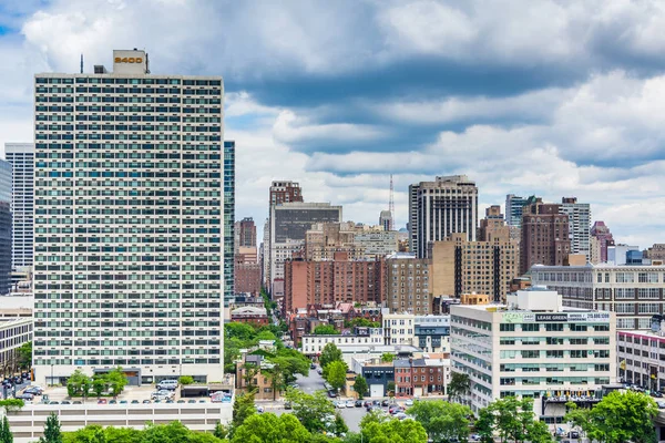 Philadelphia, Pennsylvani Merkezi şehir manzarası görünümünü — Stok fotoğraf