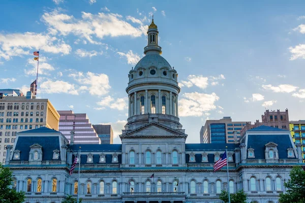 City Hall, in downtown Baltimore, Maryland. — Stock Photo, Image