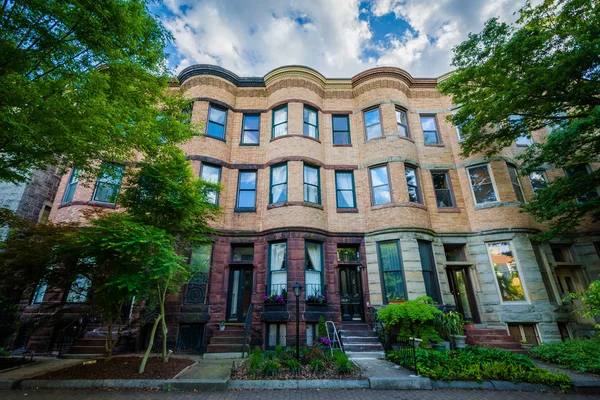 Casas adosadas en Bolton Hill, Baltimore, Maryland . — Foto de Stock