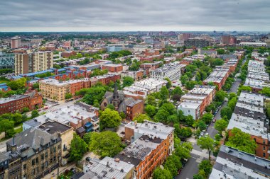 Bolton Hill, Baltimore, Maryland görünümünü.