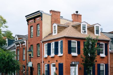 Tuğla sıraevler Fells noktası, Baltimore, Maryla Bond sokakta
