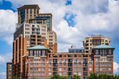 Limanın Doğu, baltimore, maryland'ın modern binalarda.