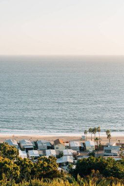 Pacific Palisad 'daki Asilomar Park' tan Pasifik Sahili manzarası